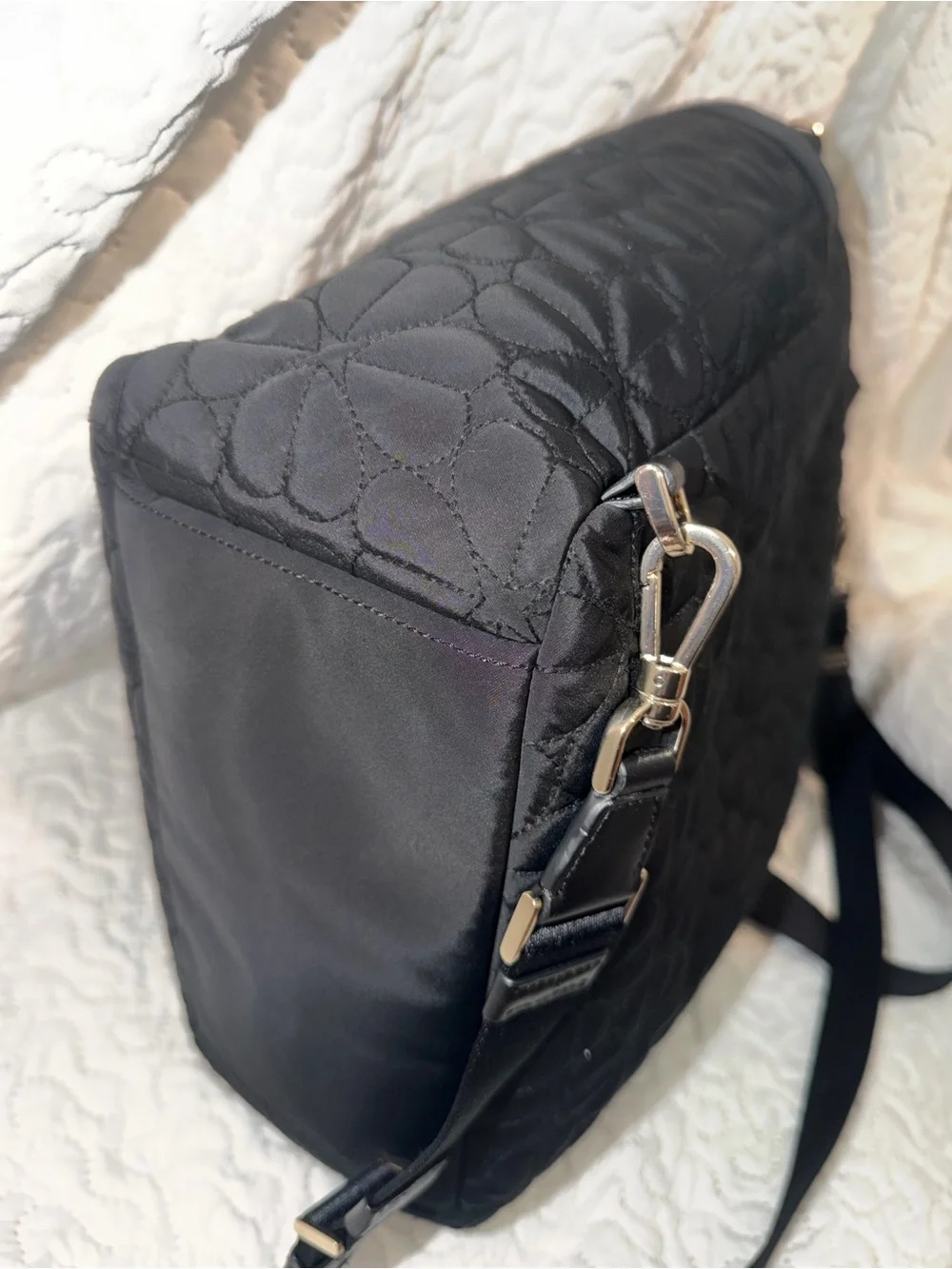Kate Spade Flower Quilted Convertible Tote-Backpack with Gold Hardware - Picture 7 of 9